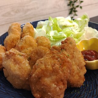 鶏胸肉と豆腐と米粉ですこやかナゲット